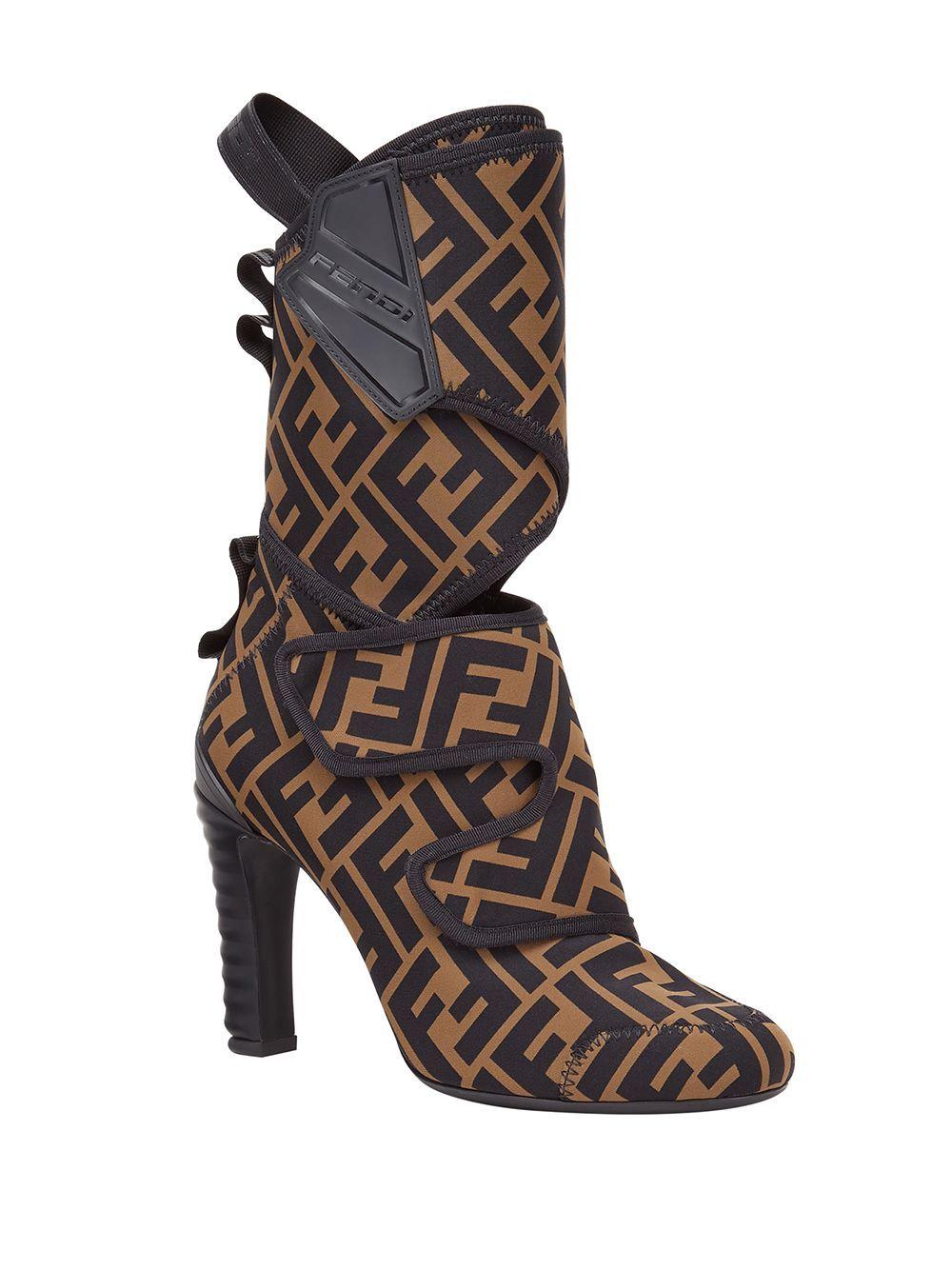 fendi tronchetto bootie
