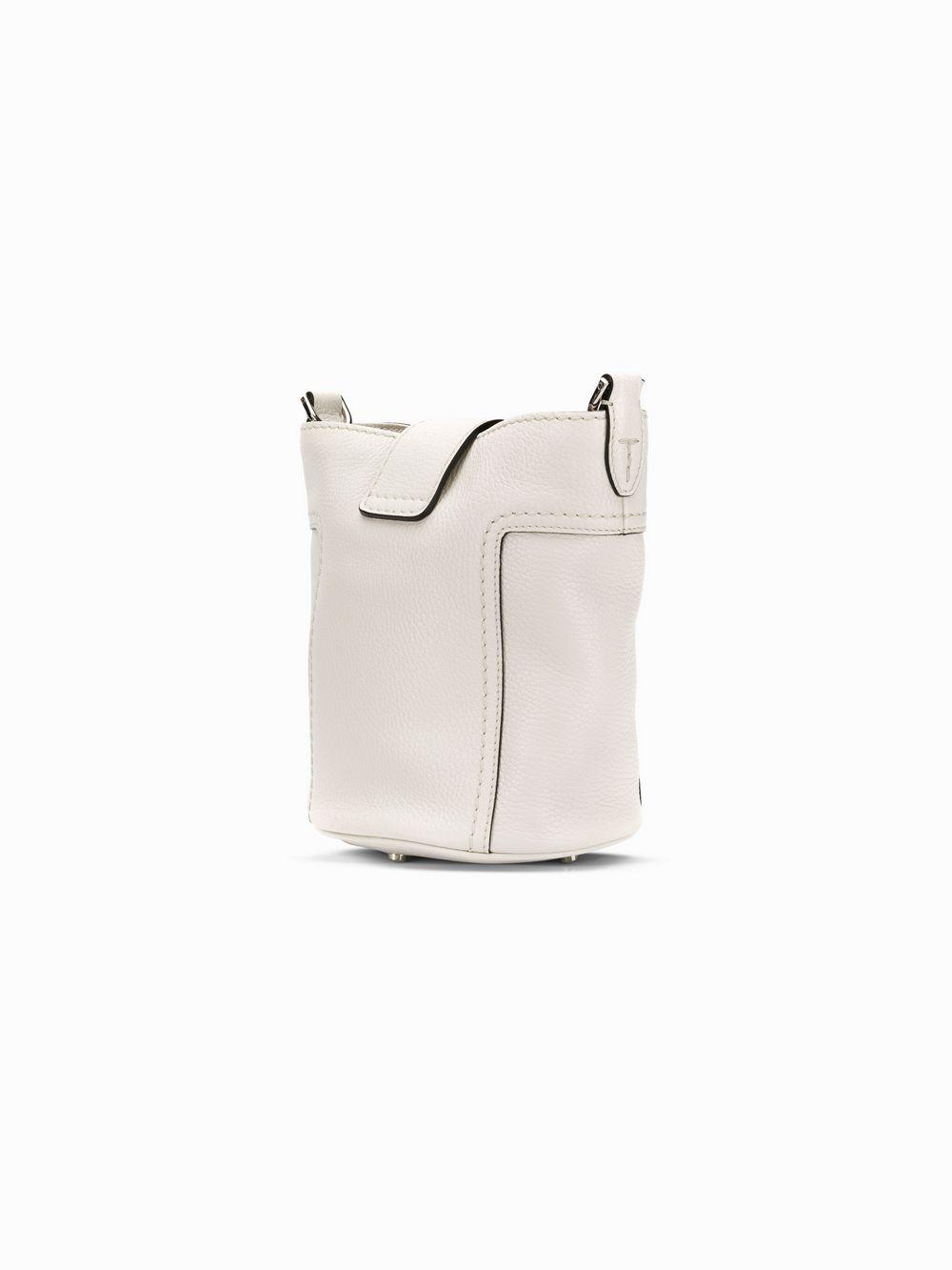 Tod's Leather Double T Mini Bucket Bag in White Lyst