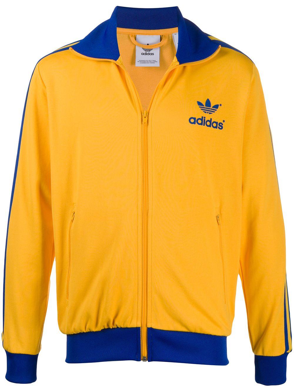 adidas Synthetic Adicolor 70s Zipped Jacket in Yellow for Men - Save 6% ...