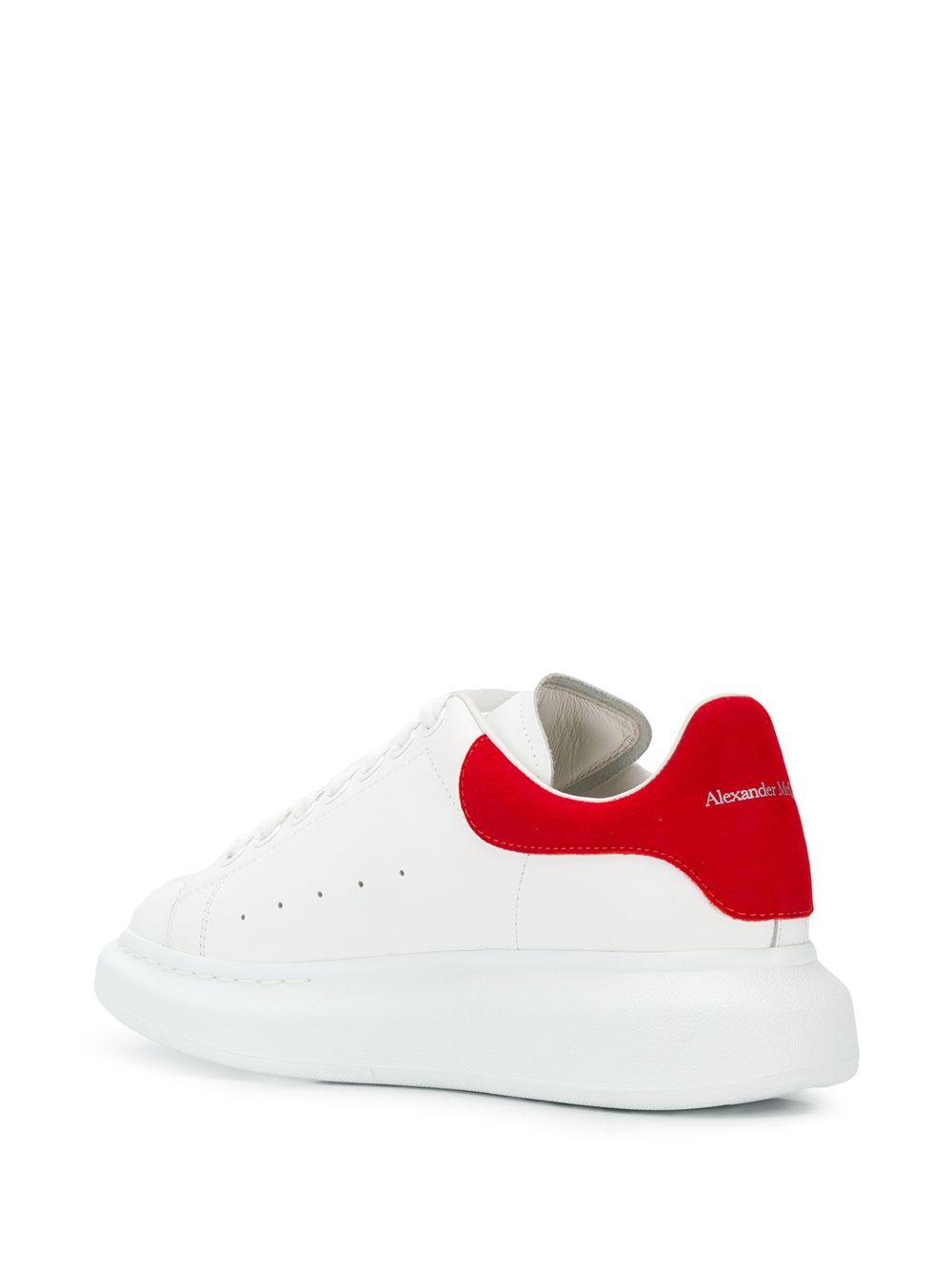 alexander mcqueen sneakers white red