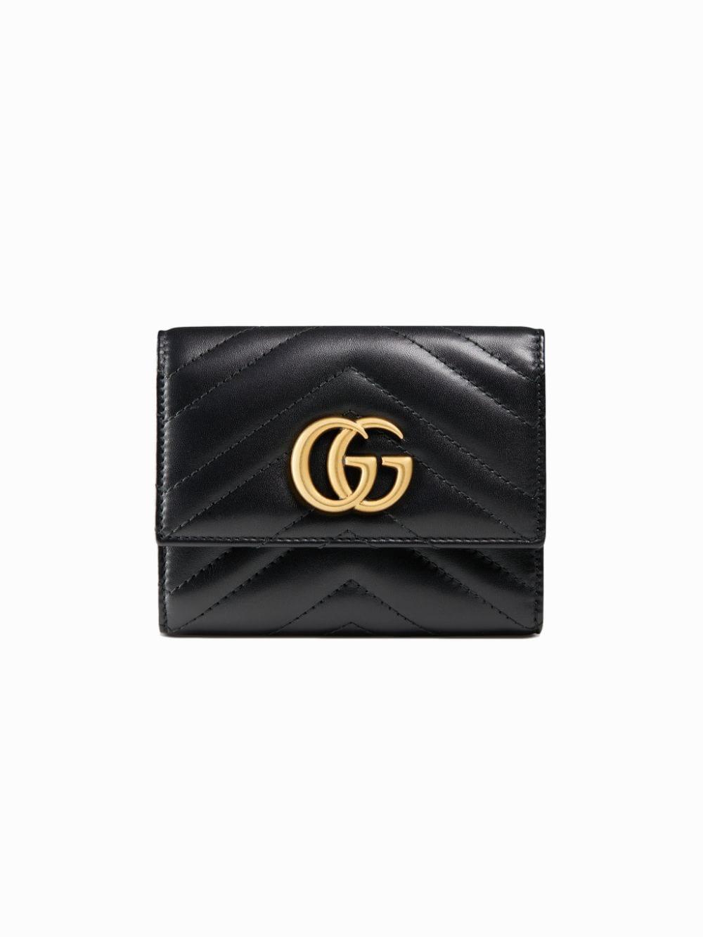 gucci marmont wallet black