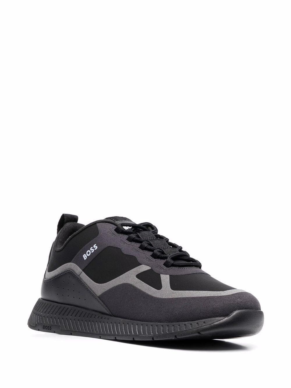 BOSS by HUGO BOSS Titanium Run Lace-up Trainers in Black for Men | Lyst