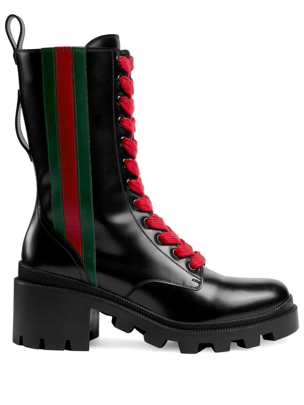 gucci web boots