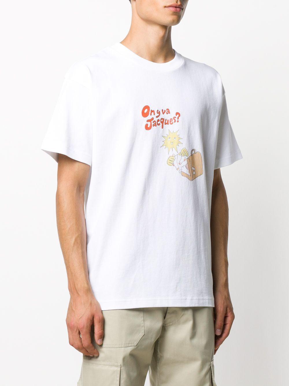 Jacquemus Cotton Jacques T-shirt in White - Save 8% - Lyst
