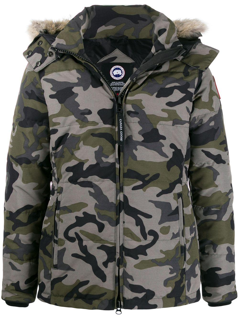 Canada Goose Fur Hooded Camouflage Jacket in Grey (Gray) for Men Save