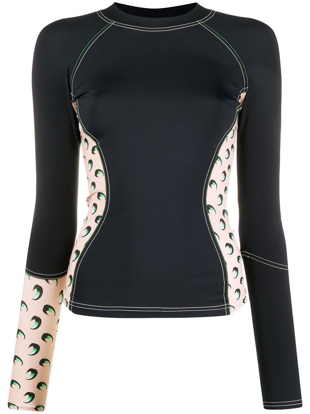 Marine Serre Printed Panel Surf Top in Black (Blue) - Lyst