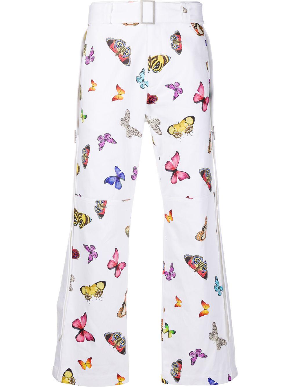 Palm Angels Cotton Butterfly Print 