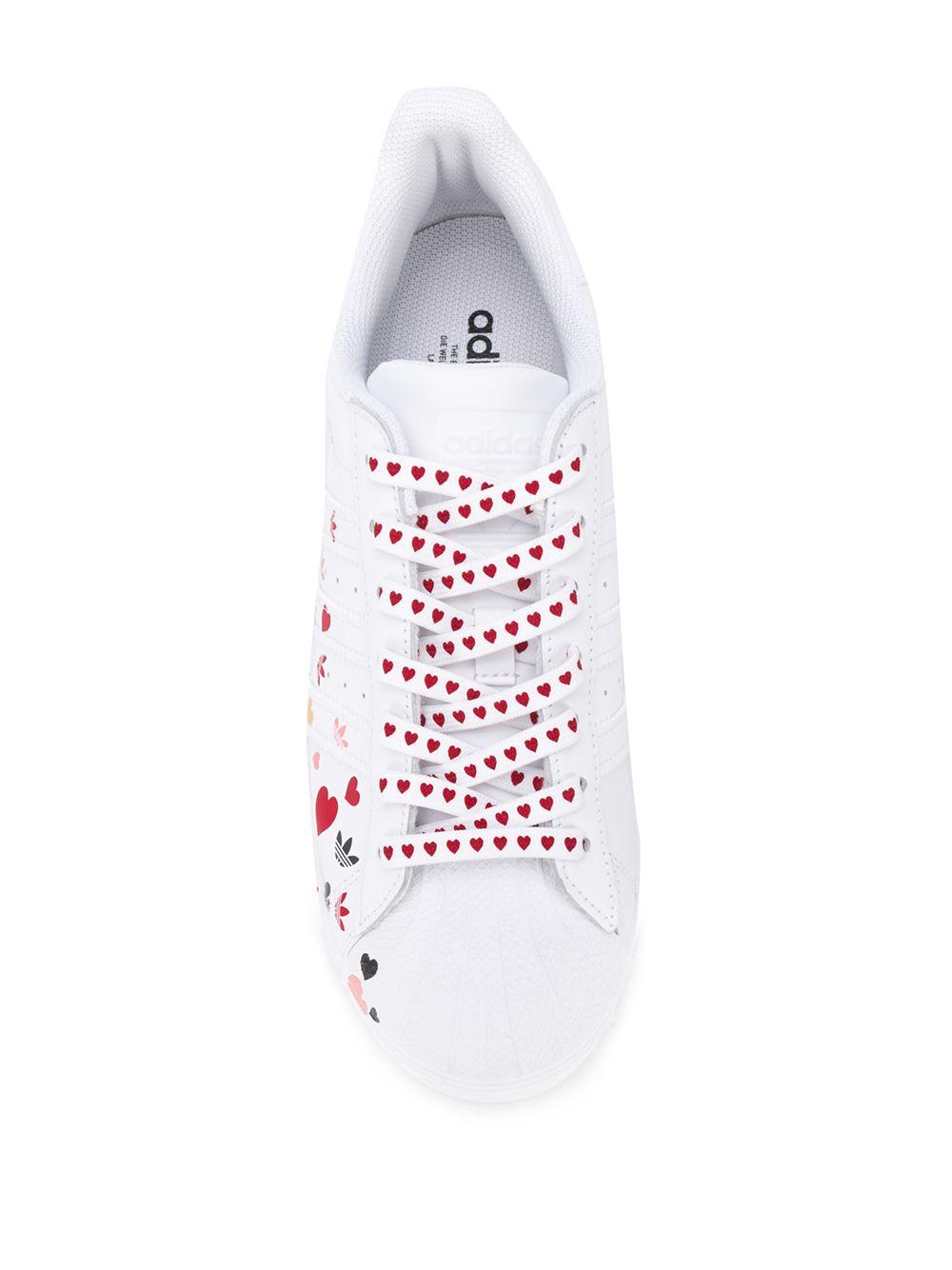 فناجين قهوة بلاستيك adidas Superstar Heart-print Sneakers in White | Lyst فناجين قهوة بلاستيك