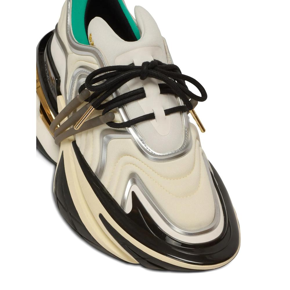 スニーカー BALMAIN Woman Sneakers Cream EN1VI733TRGY GRU Balmain Logo sneakers - Cream - Women | EN1VI733TRGYGRU