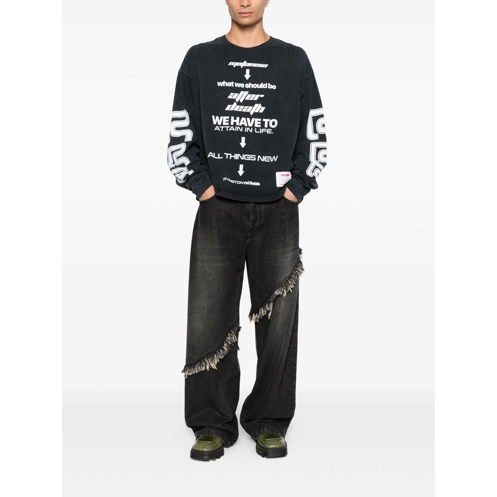 RIVINGTON roi Rebis Long Sleeve Graphic T-Shirt in Black for Men
