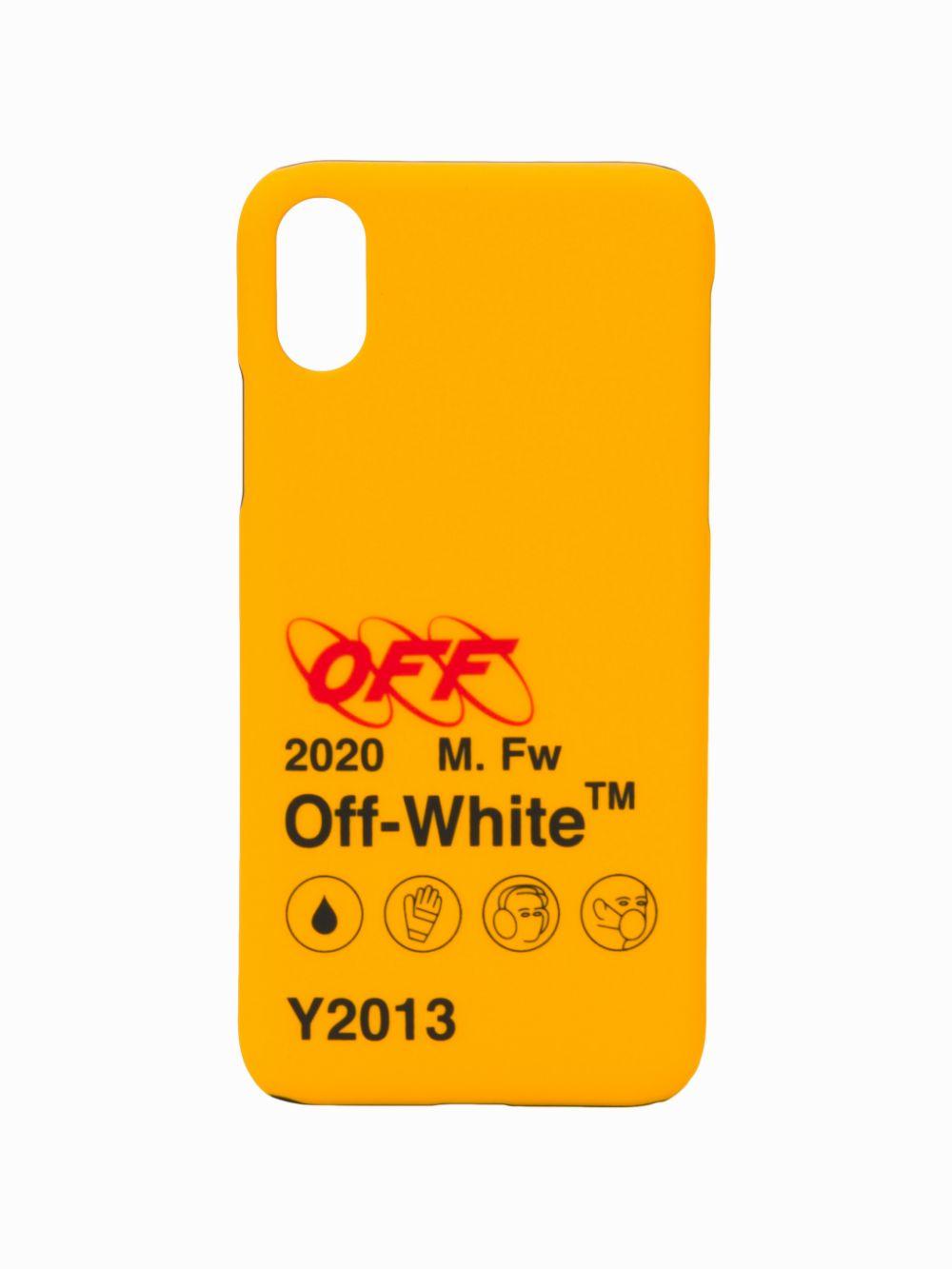 Off White C O Virgil Abloh Industrial Iphone Xr Case In Yellow For Men Lyst