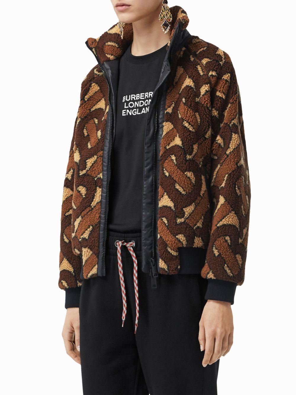burberry monogram fleece jacquard jacket
