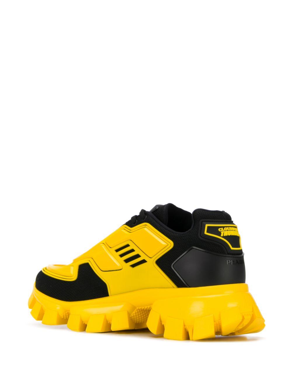 Prada Rubber Cloudbust Thunder Sneakers in Black/Yellow (Yellow) for Men |  Lyst