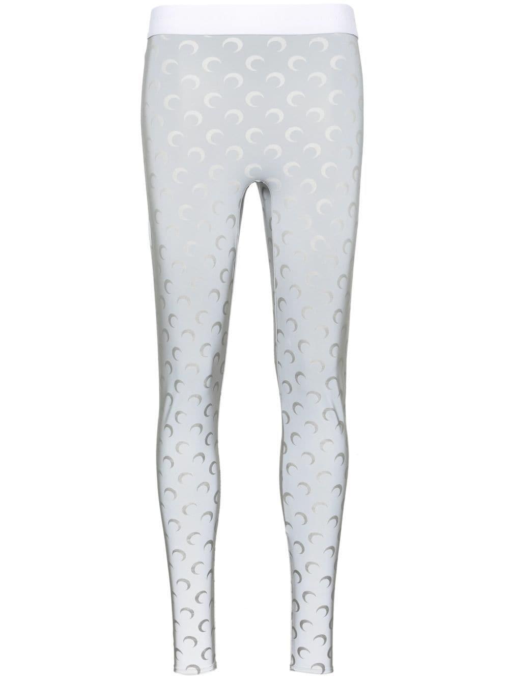 Marine Serre Fuseaux Moon Reflective Leggings in Gray | Lyst Marine Serre Fuseaux Moon Reflective Leggings in Gray | Lyst
