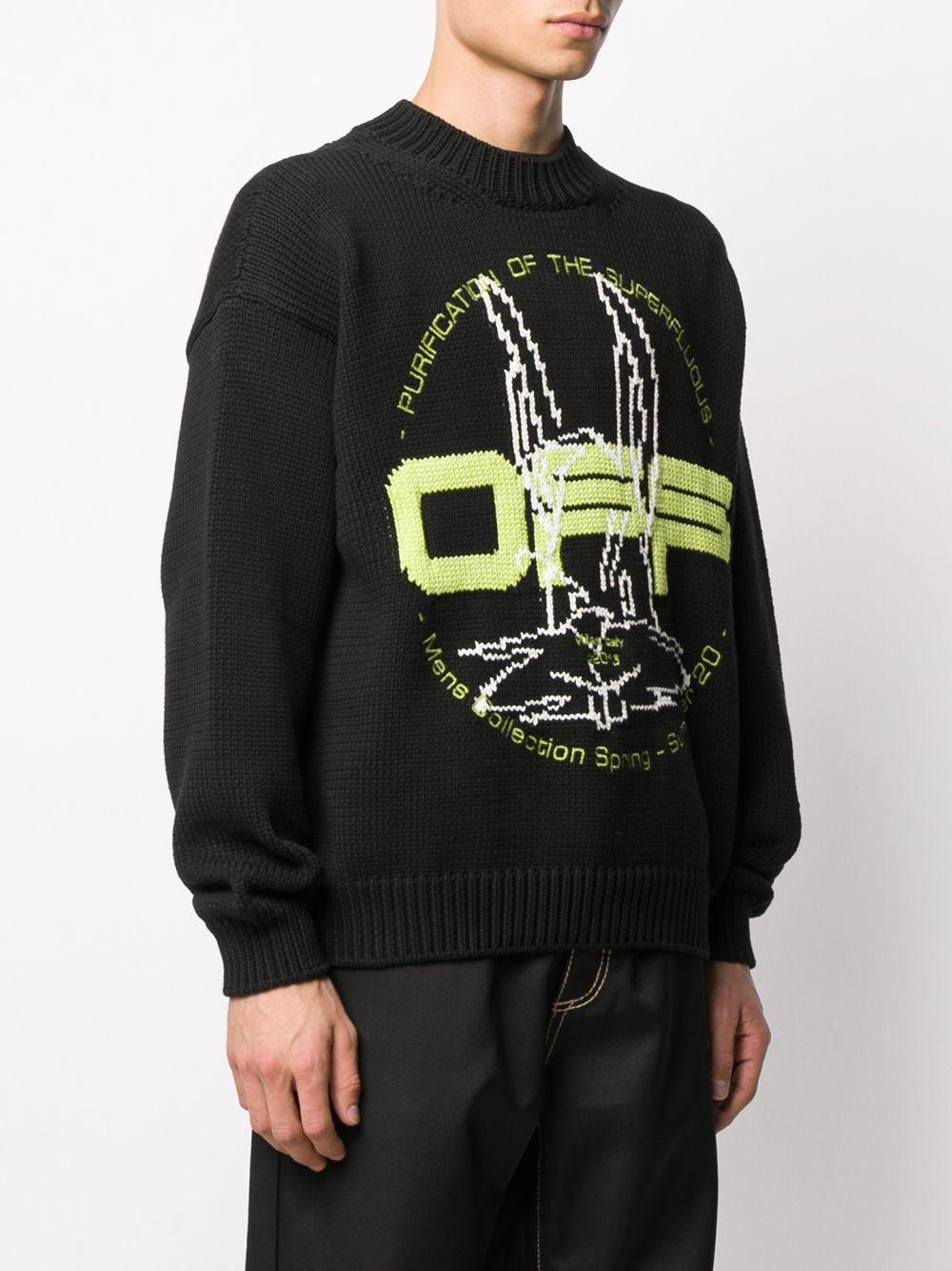 Off-White c/o Virgil Abloh Harry The Bunny Intarsia Knit Jumper in 