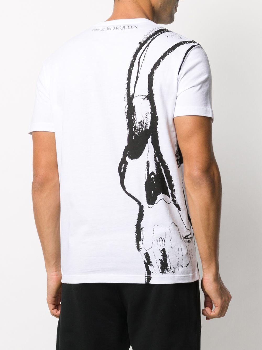 white alexander mcqueen t shirt