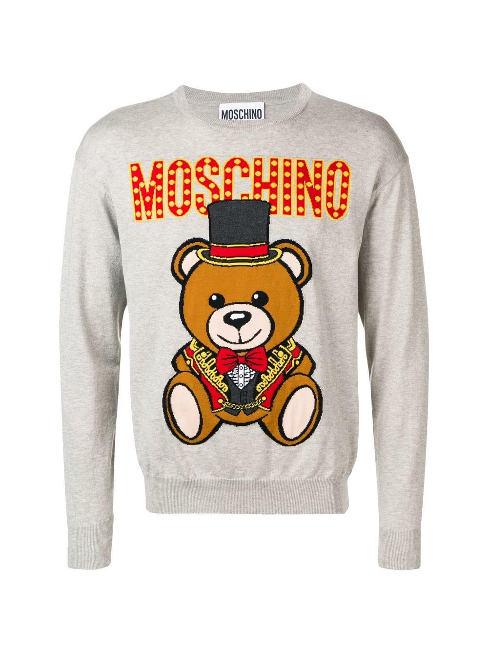 moschino logo jumper