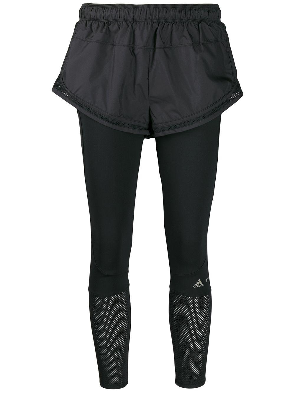 adidas By Stella McCartney Synthetic Performance Essentials Shorts Over  leggings in Black - Lyst