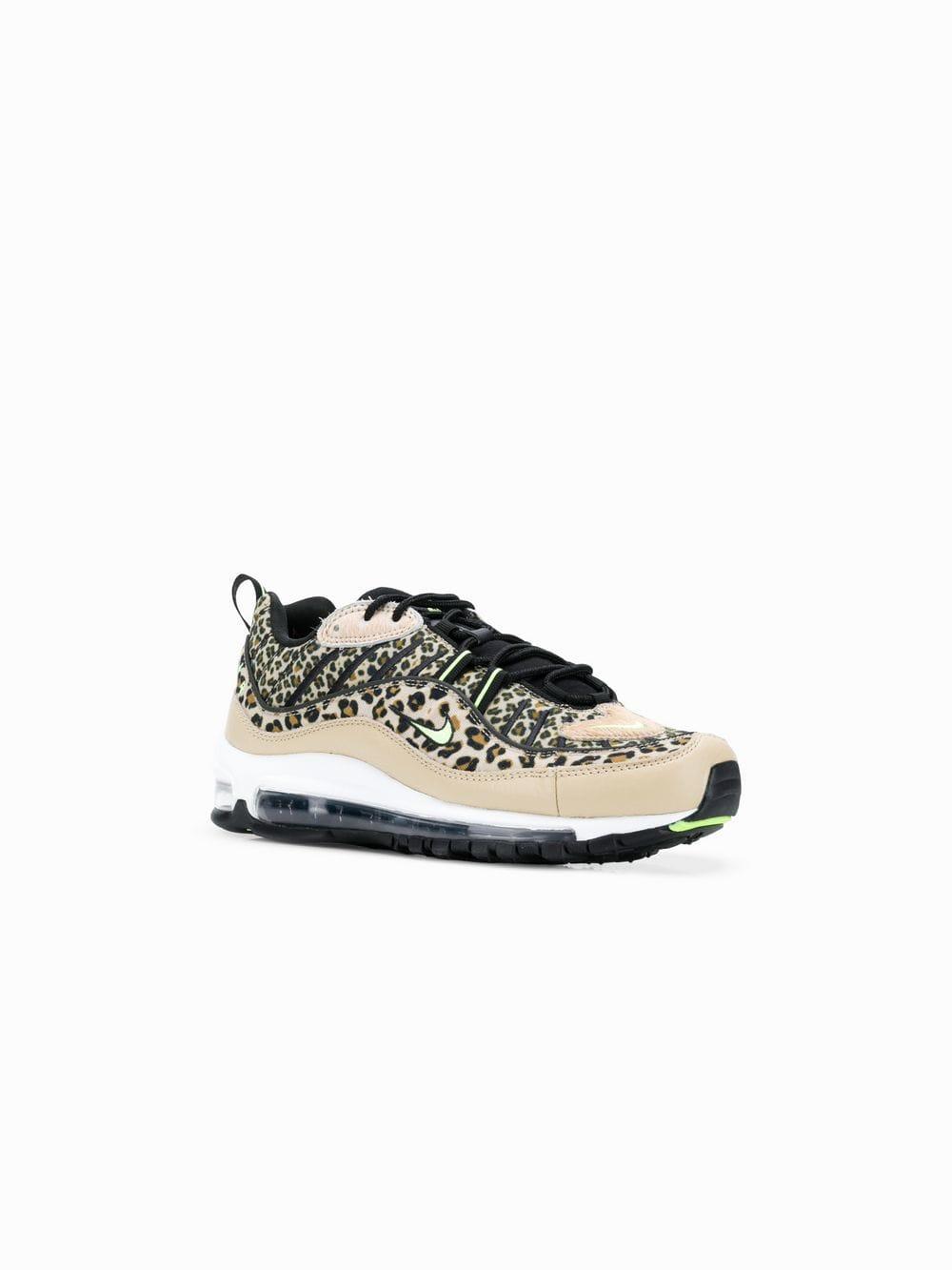 Nike Leather Air Max 98 Leopard Print Sneakers in Brown - Lyst