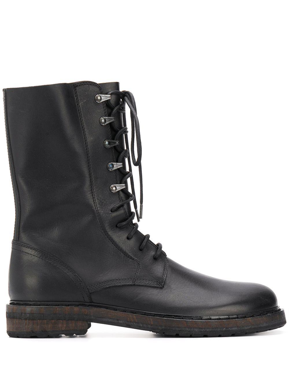 Ann Demeulemeester Leather Calf-length Boots in Black for Men - Save 10 ...
