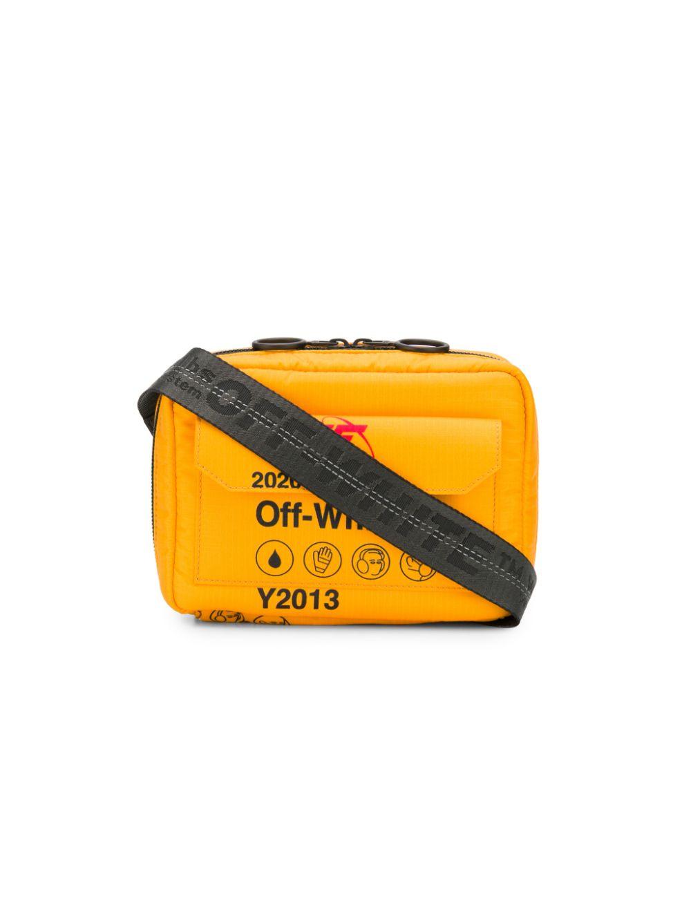 off white crossbody bolsa men