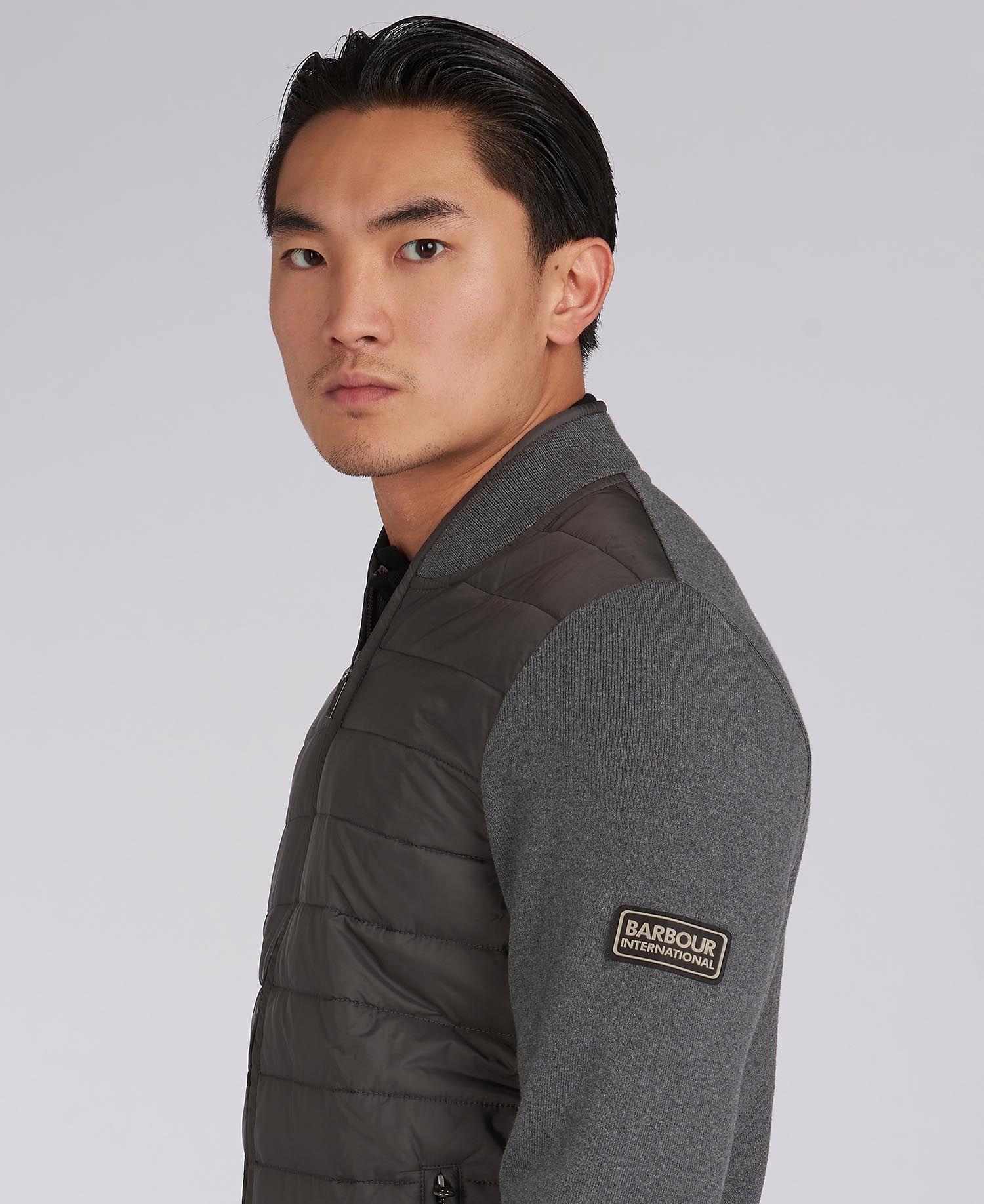 barbour baffle zip