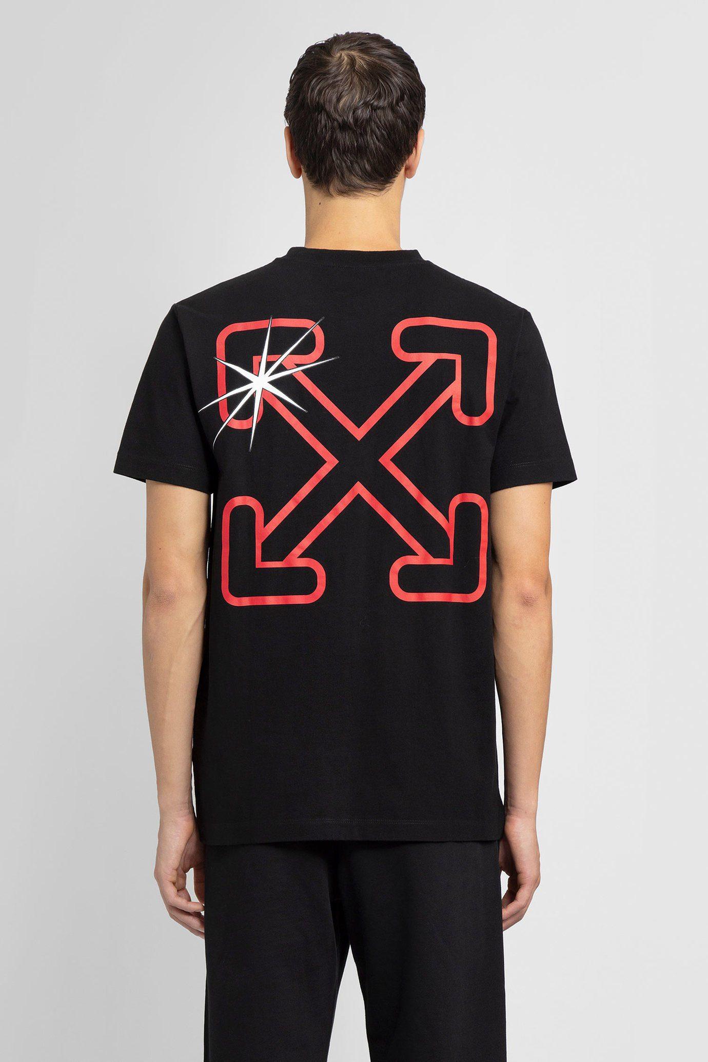 Off-White c/o Virgil Abloh Star Arrows T-shirt Black/red for Men | Lyst