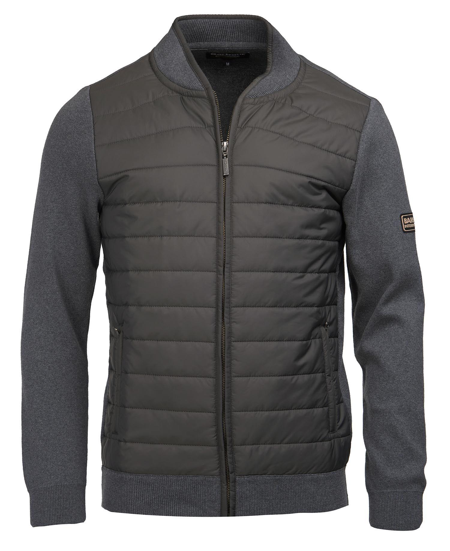 baffle zip through jacket