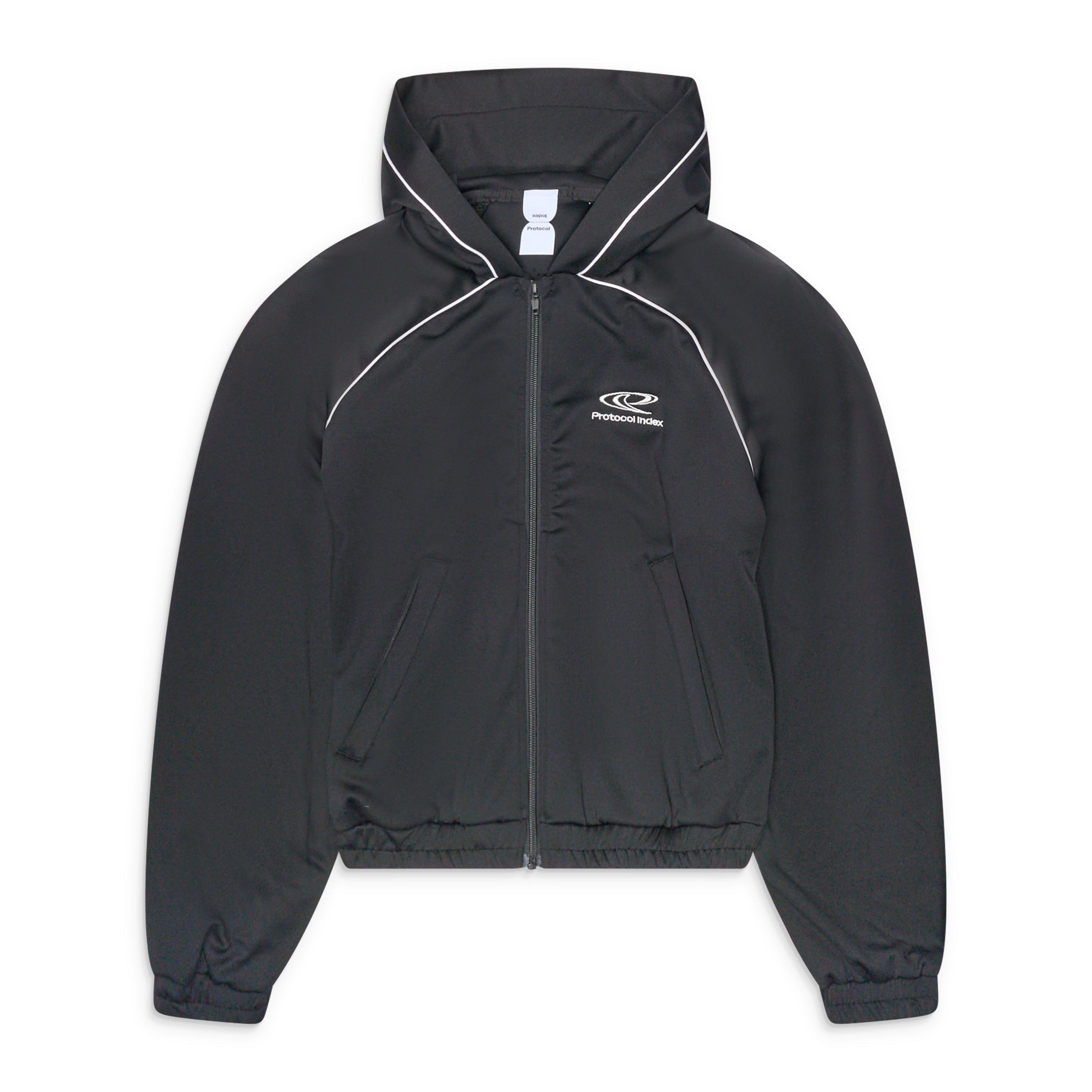 Protocol Index Atheleisure Jersey Zip Hoodie in Black for Men | Lyst