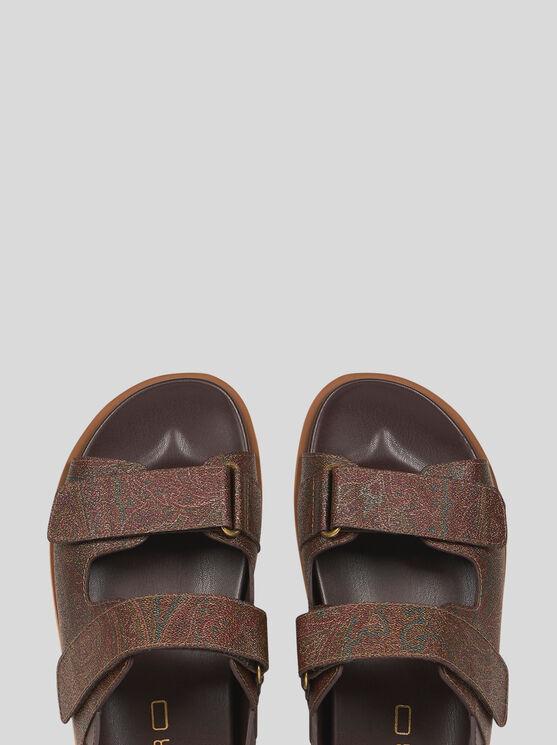 【関税・送料込み】ETRO SANDALS BROWN LEATHER SLIDES Etro Sandals | The RealReal