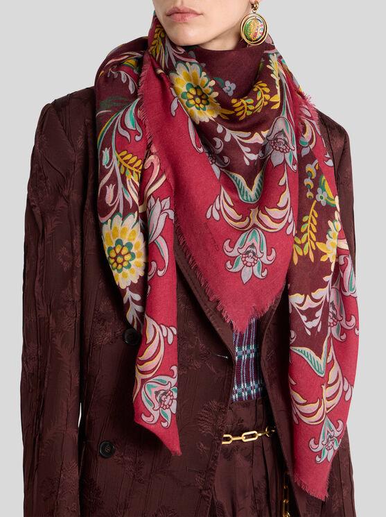 スカーフ Etro Printed silk scarf Amazon | [エトロ] スカーフ シルク マルチカラー Scarf Multi