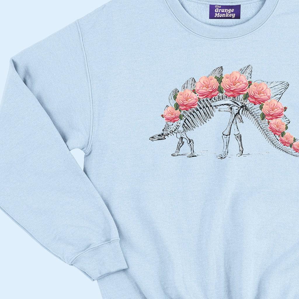 pastel dinosaur sweater