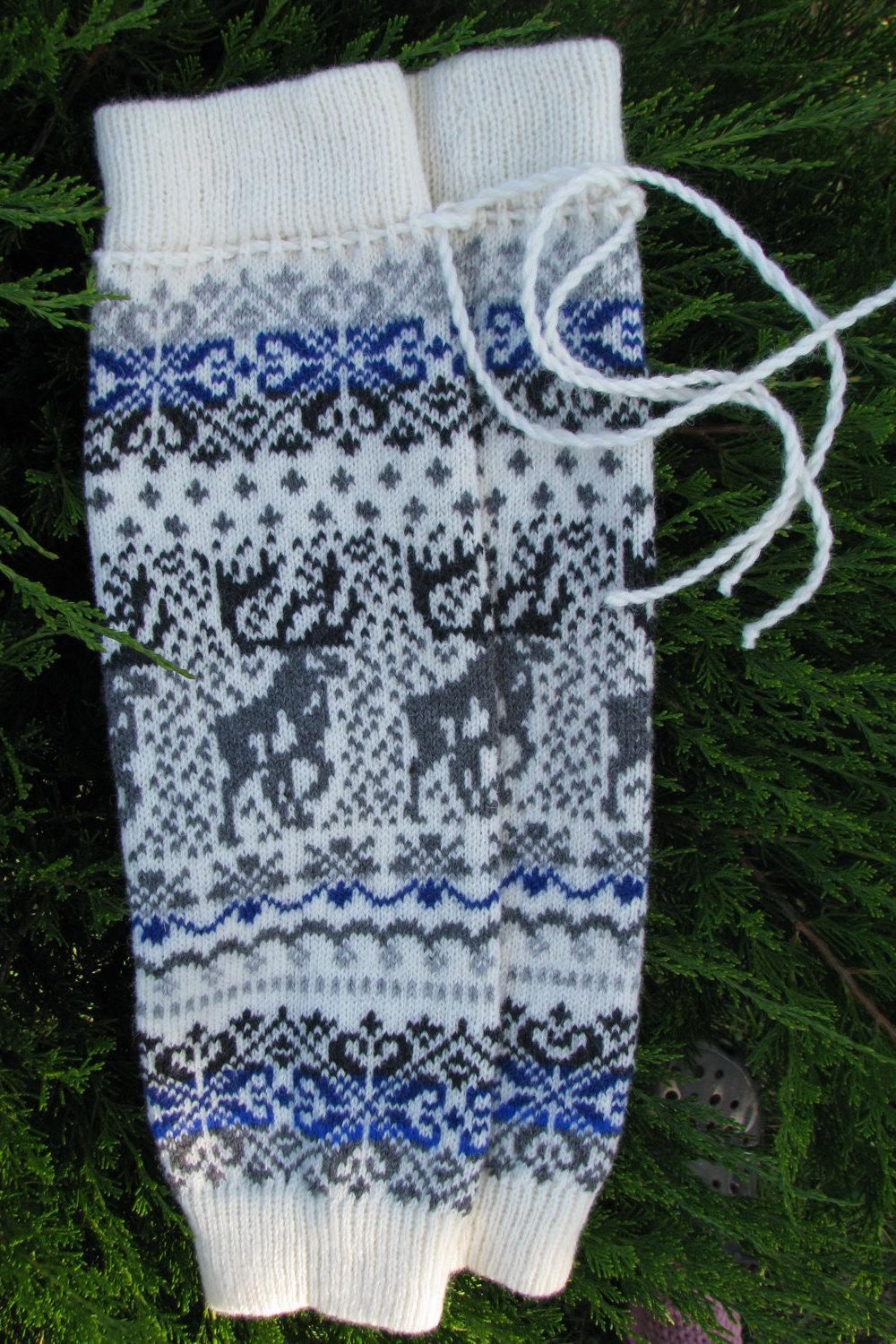 Laine Tricoter Des Jambieres Laine Chaussettes Boot Poignets De Noel Norvegien Tricot Calecons Bebe Fille Bas Jarretiere Etsy En Coloris Bleu Lyst