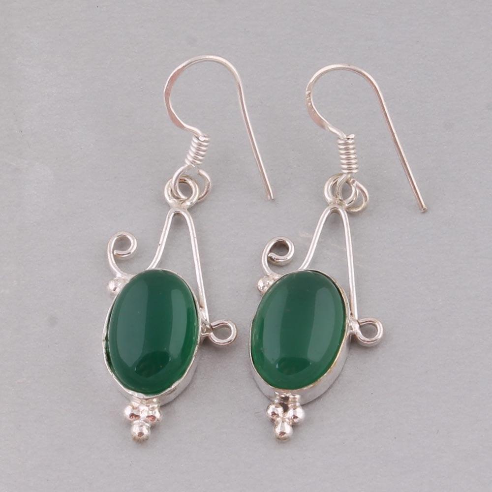 Solid 925-Sterling Solid Silver Earring With Larimar Gemstone Handcrafted Earring Antique Silver Earring Etsy Cyber-2021 Gift For You