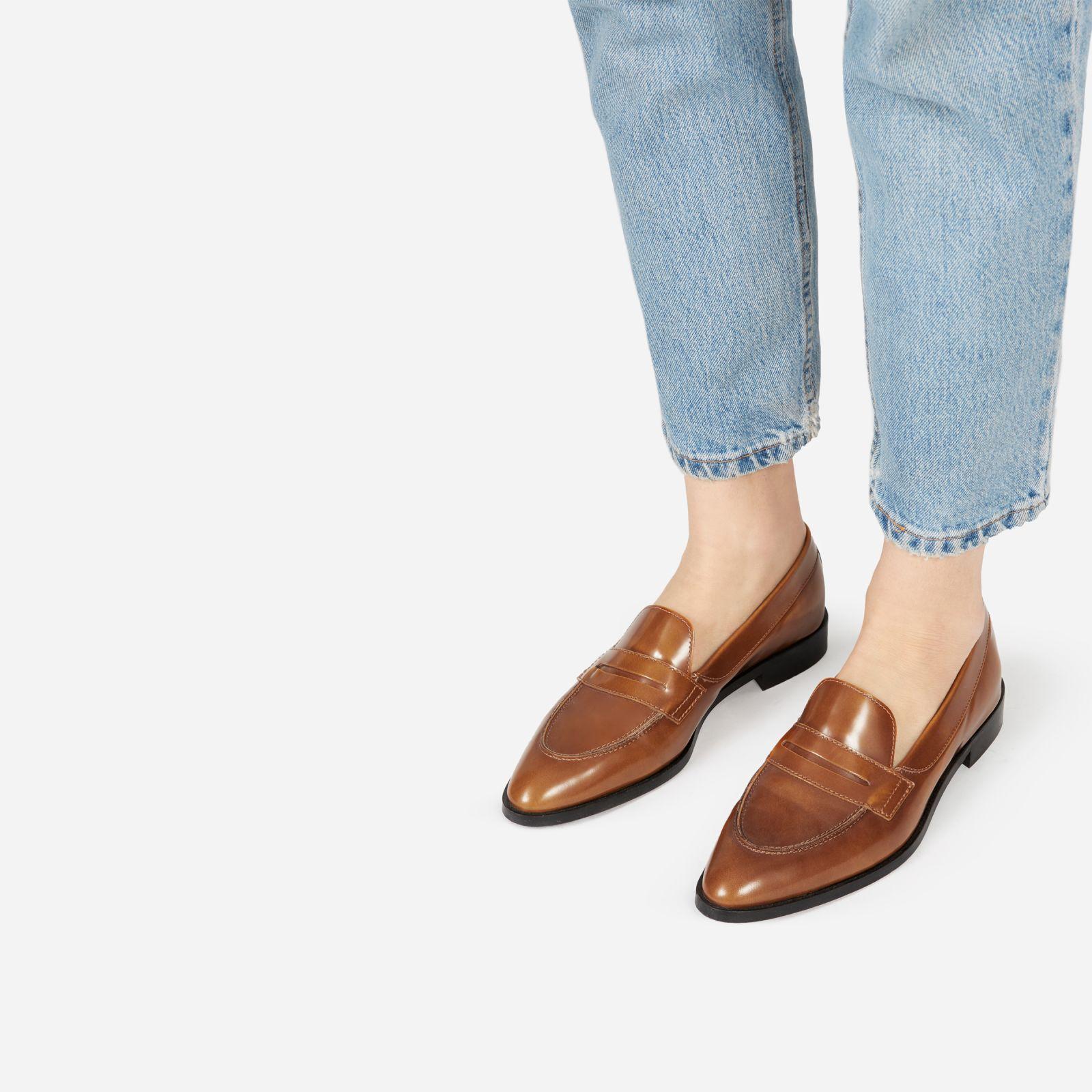 Everlane Leather The Modern Penny Loafer in Cognac (Brown) | Lyst