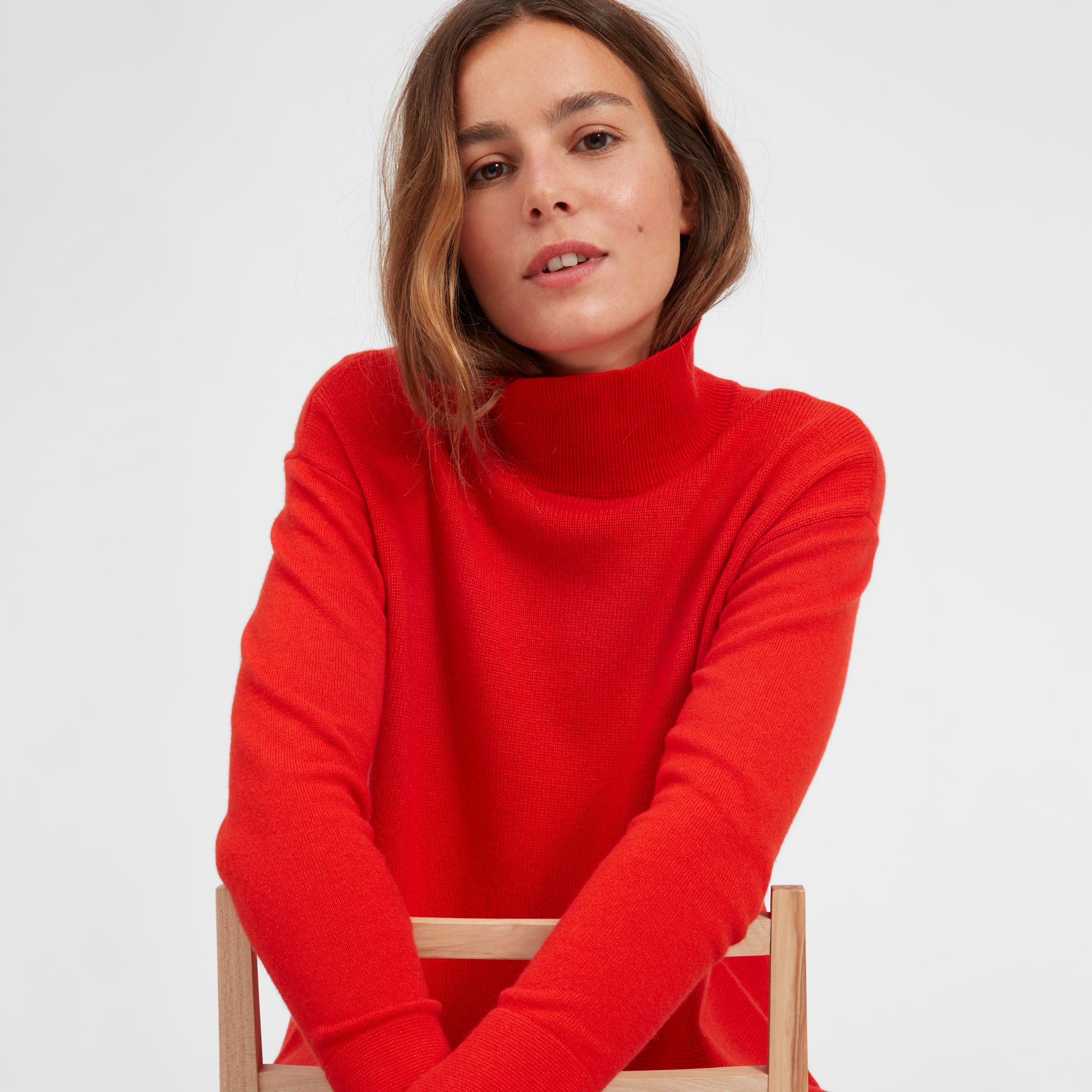 everlane cashmere square turtleneck