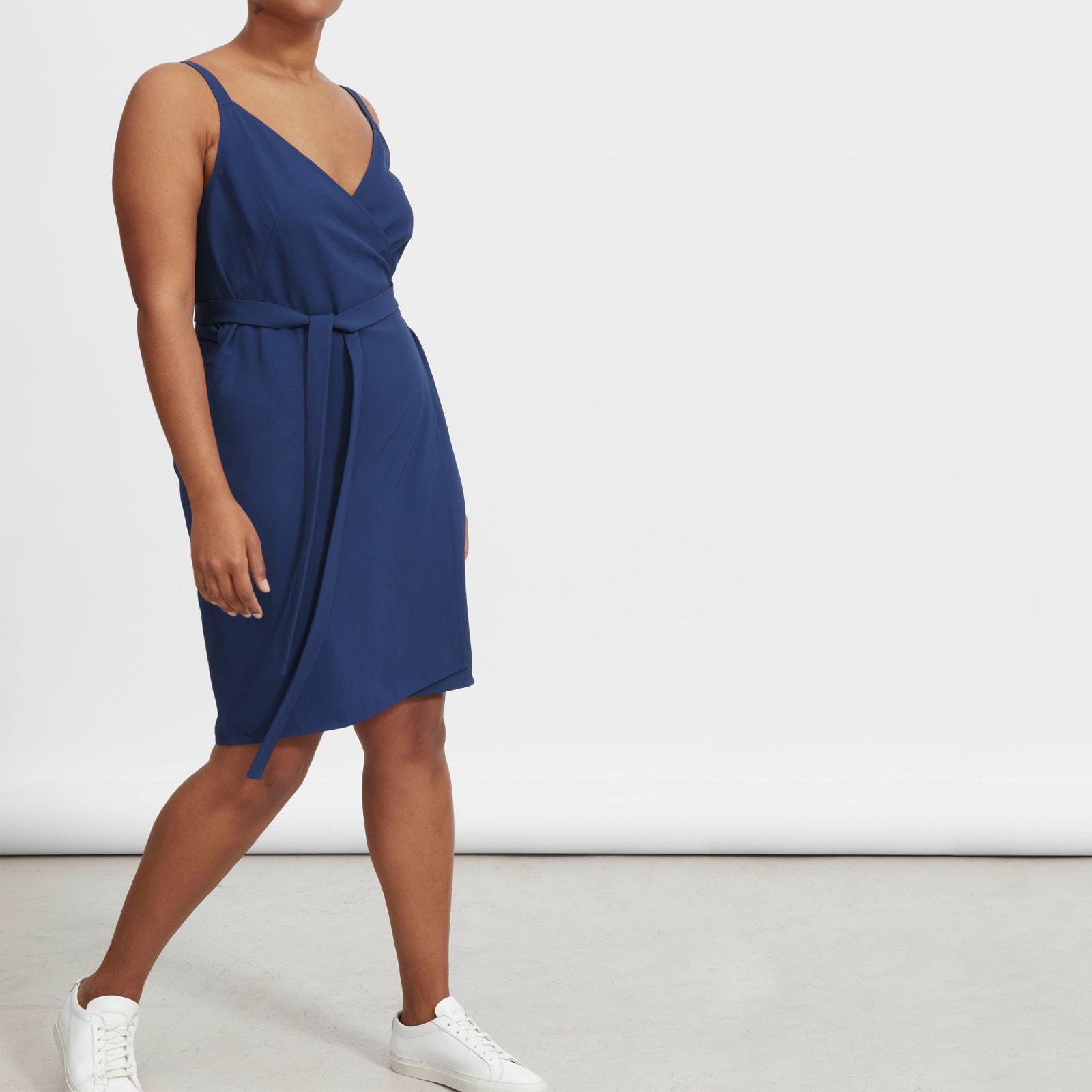 the japanese goweave tank mini wrap dress