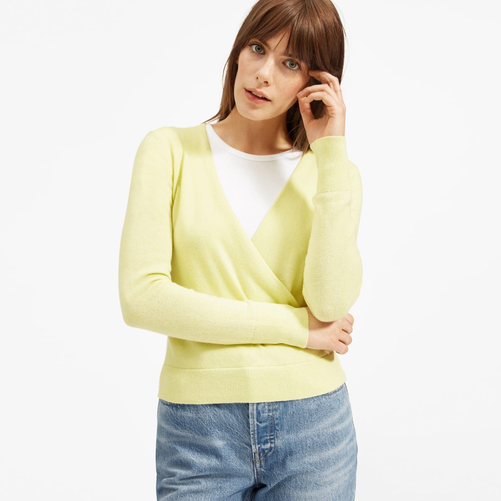 cashmere wrap sweater