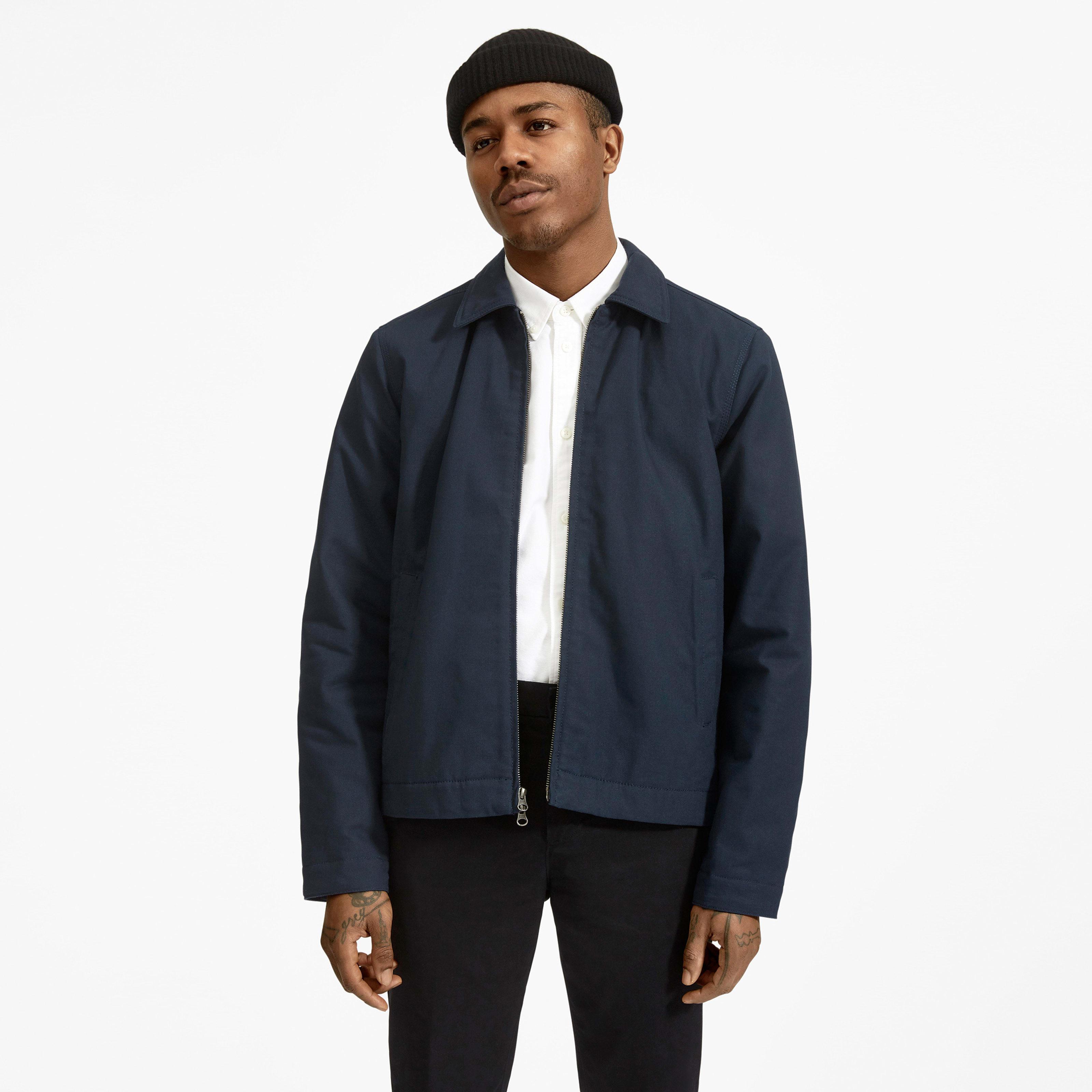 mens navy canvas jacket