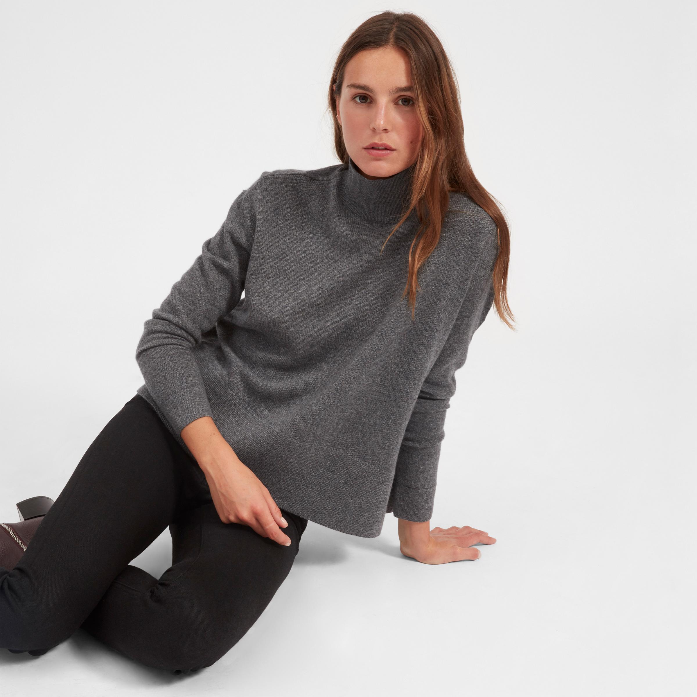 everlane cashmere square turtleneck