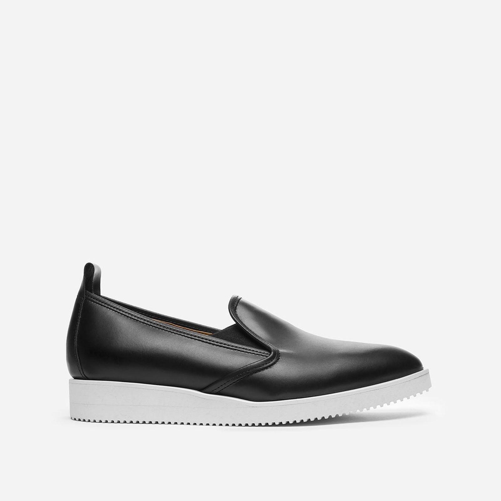 Everlane The Leather Street Shoe in Black Lyst