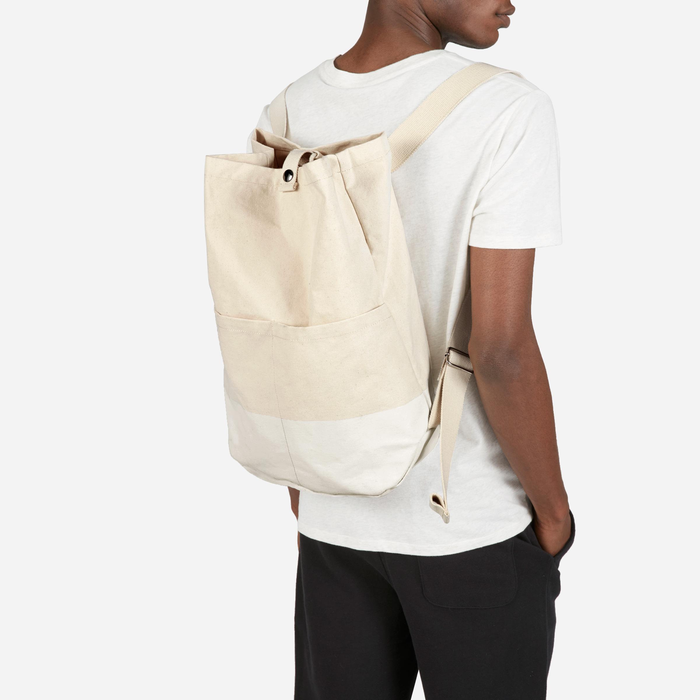Everlane The Beach Canvas Backpack in Natural / White (White) for Men - Lyst