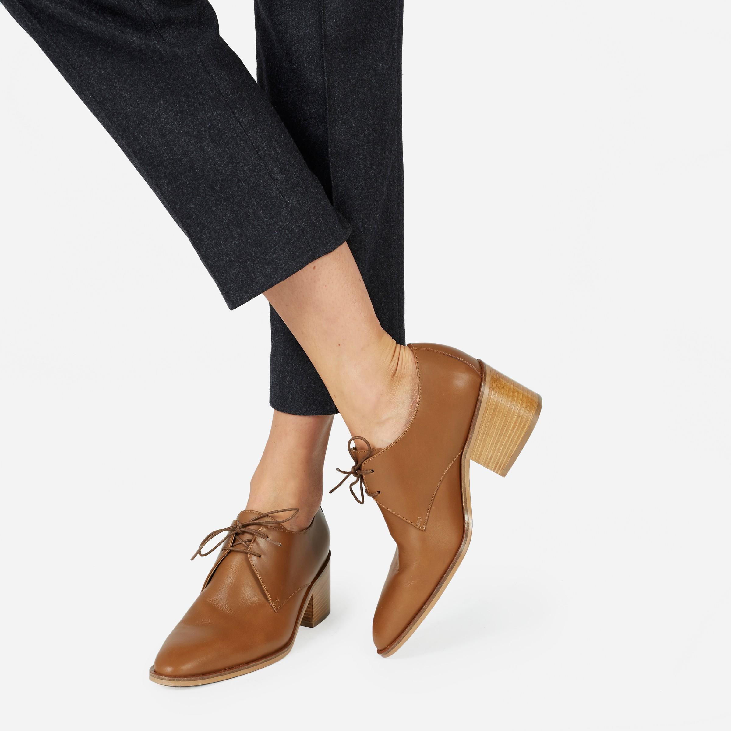 Everlane Leather The Heeled Oxford | Lyst