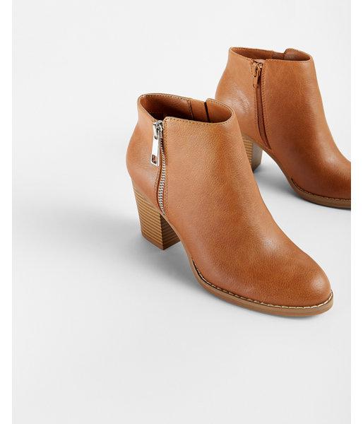 zip ankle boots