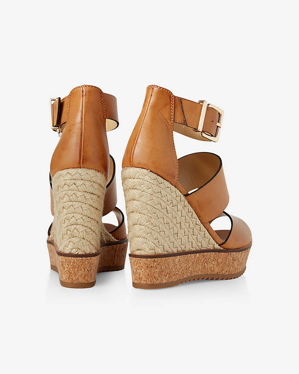 express sandals express espadrille wedge platform sandal in brown lyst express sandals express espadrille wedge platform sandal in brown lyst