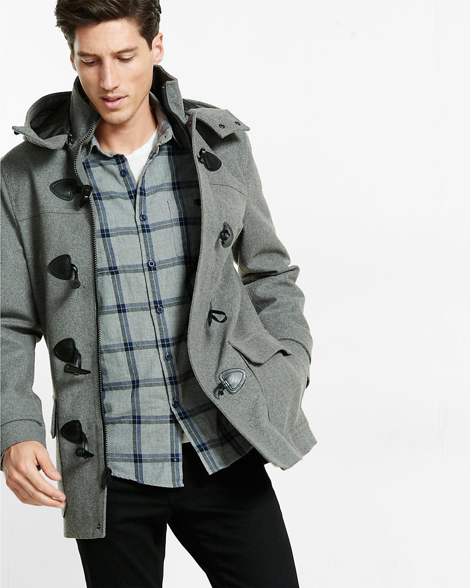 express mens wool coat