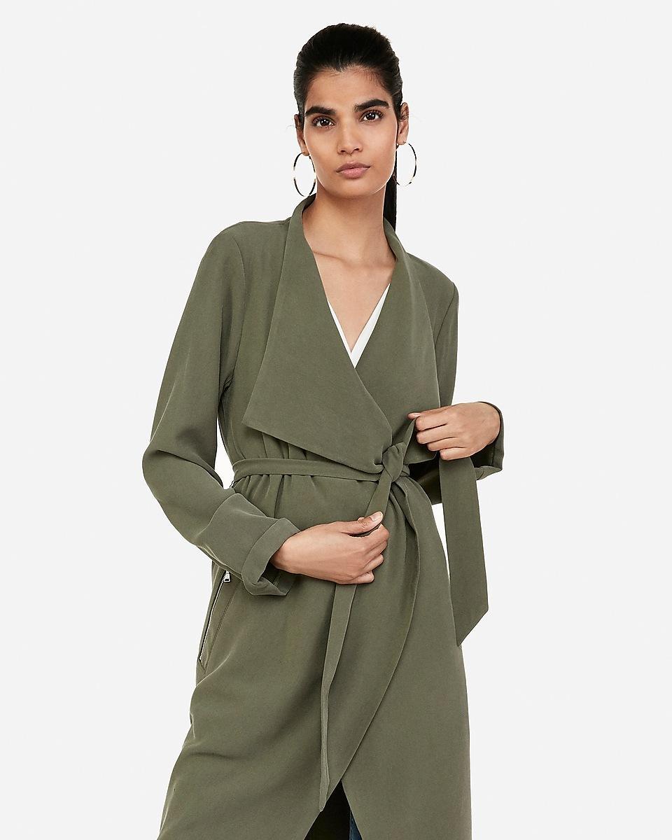 express soft trench coat