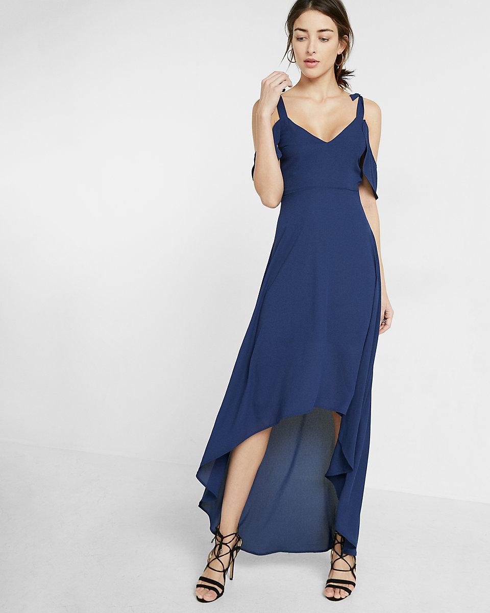 express cold shoulder dress