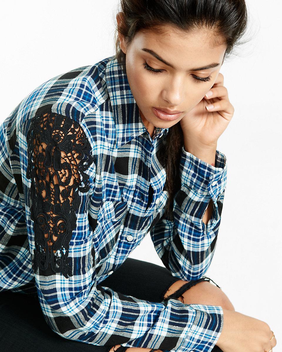 express plaid shirt