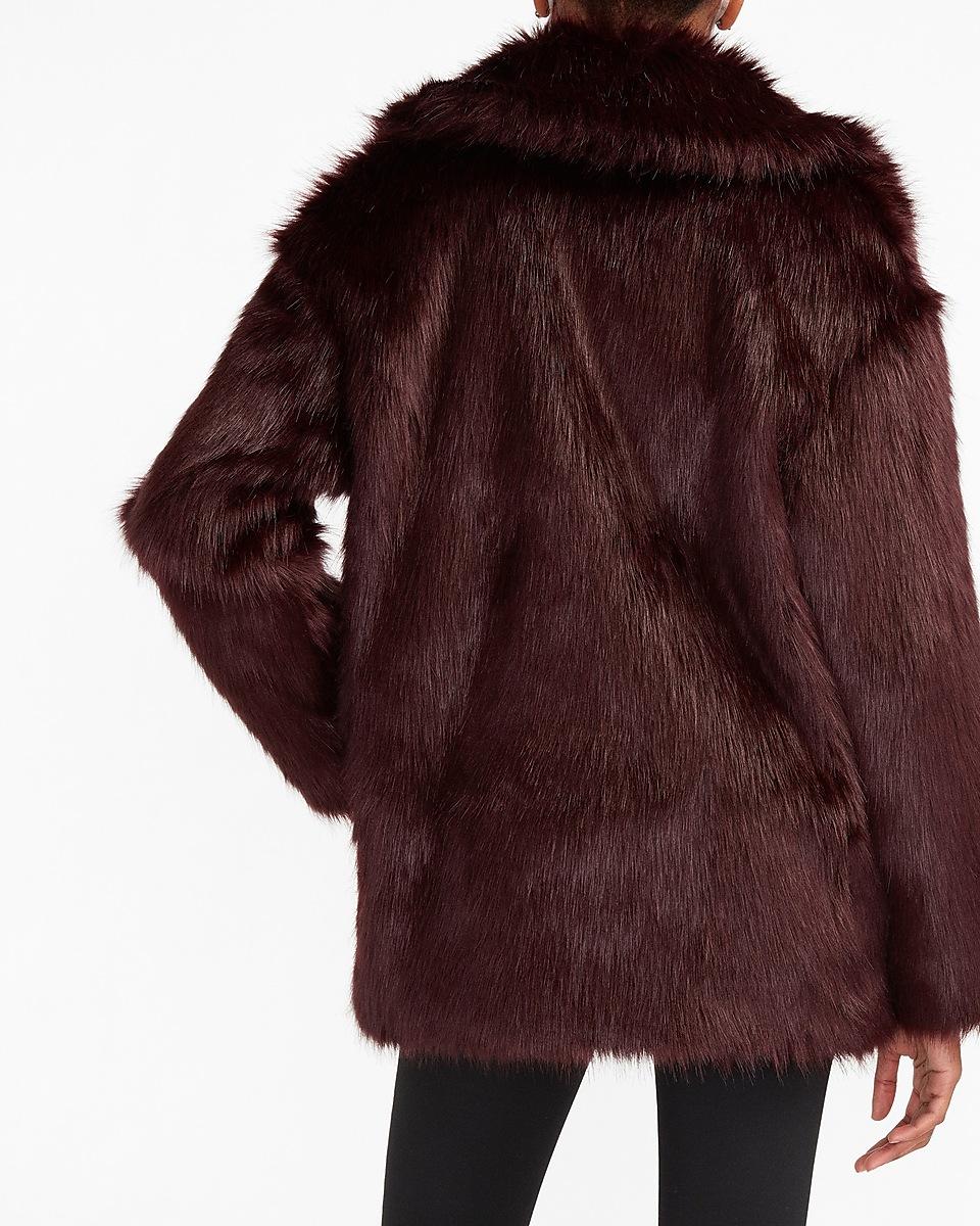 cozy faux fur coat